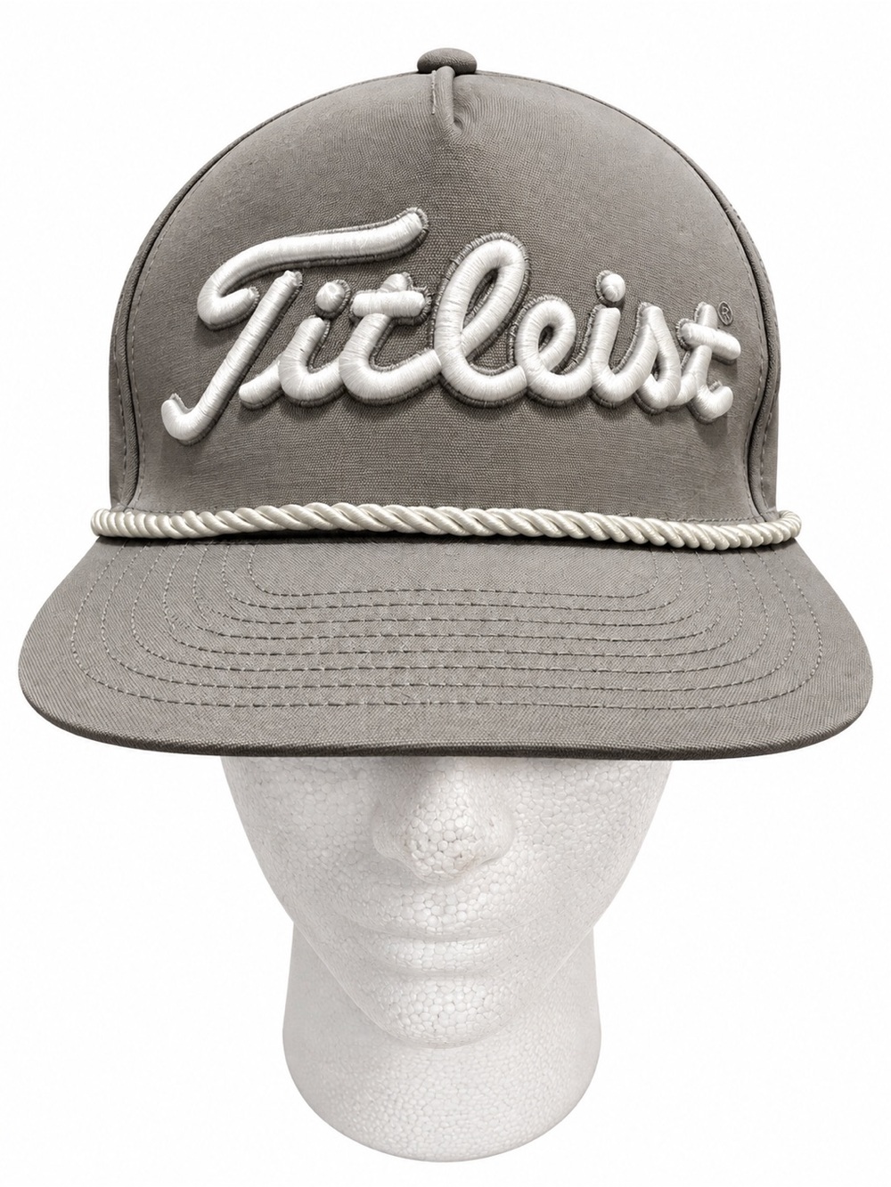 Titleist Pro V1 Golf Hat Gray Rope FJ FootJoy Embroidered Adjustable Cap